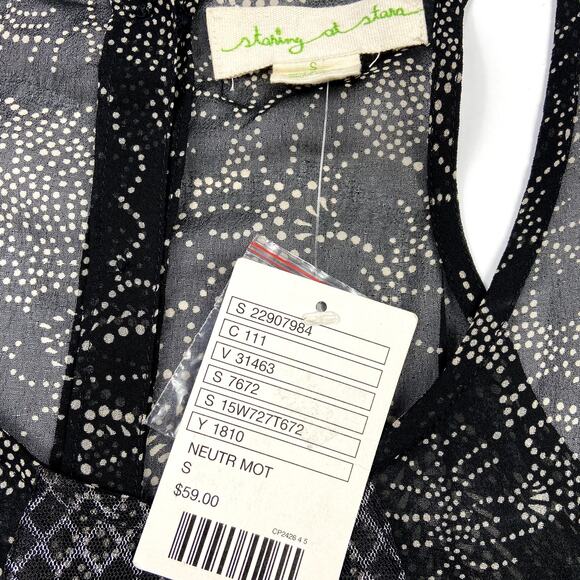 Staring at Stars Sheer Sleeveless Top Size Small - Picture 3 of 8